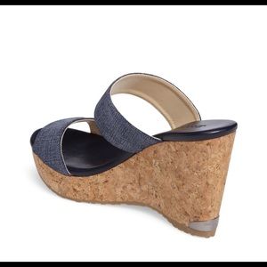 Jimmy Choo Shoes - JIMMY CHOO CORK DENIM WEDGE SIZE 43 ... fit 11-12 Jimmy Choo Shoes - JIMMY CHOO CORK DENIM WEDGE SIZE 43 ... fit 11-12